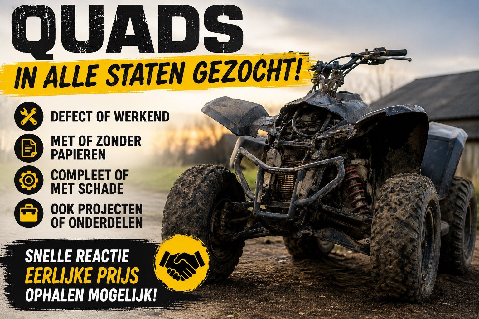 Quads gezocht, Ophalen, Gebruikt, Overige typen