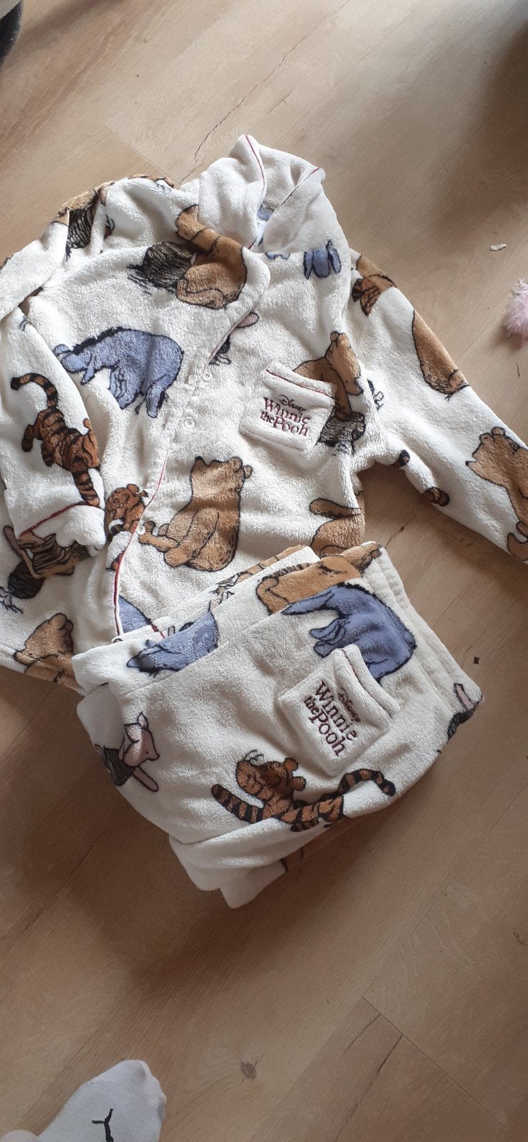 Meiden of jongens pyjama winnie the pooh maat L, Ophalen of Verzenden, Zo goed als nieuw, Maat 42/44 (L)