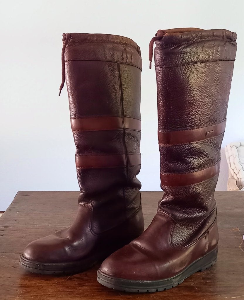 Leren Laarzen, Kleding | Dames, Schoenen, Ophalen, Gedragen, Overige kleuren, Hoge laarzen