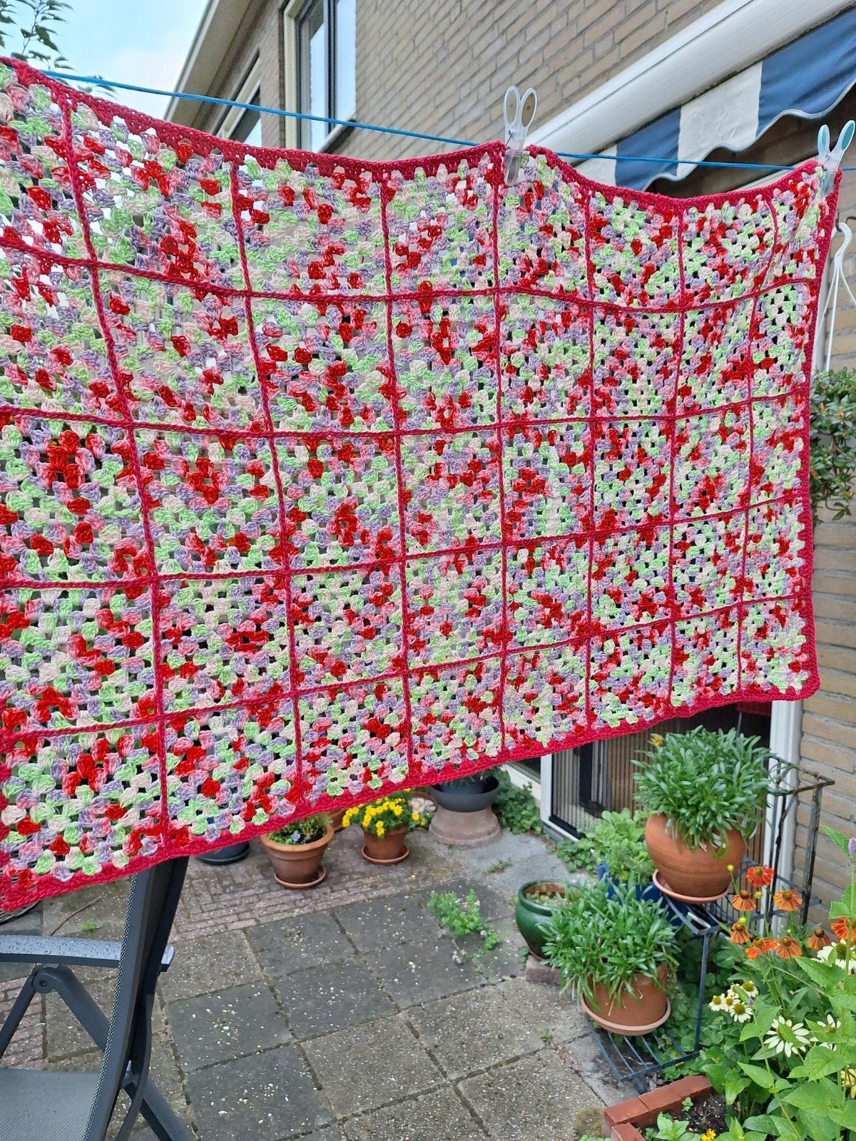 Katoenen dekentje, Ophalen of Verzenden, Nieuw, Haken, Overige typen