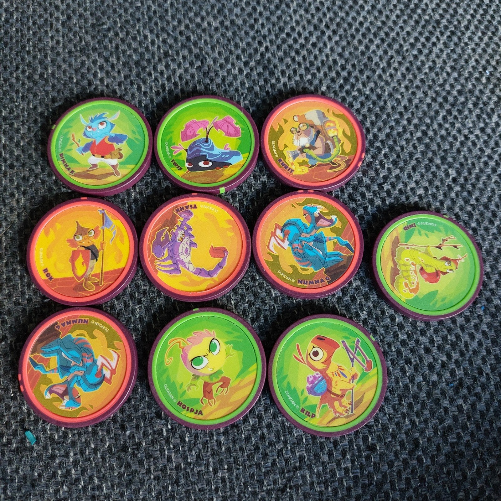 Dungan Flippo's / Pogs - Set van 10, Verzamelen, Ophalen of Verzenden, Zo goed als nieuw