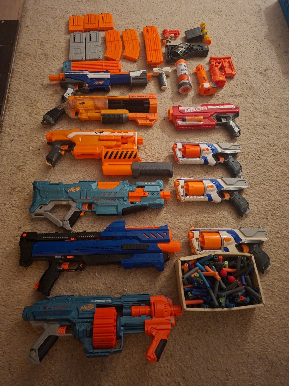 Collectie Nerf guns, Kinderen en Baby's, Ophalen of Verzenden, Gebruikt