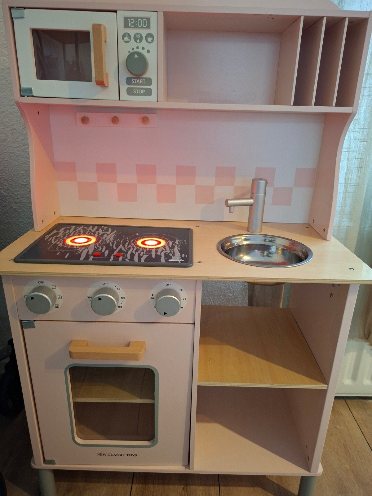 Houten kinderkeuken, Ophalen, Gebruikt, Knutselen, Met licht