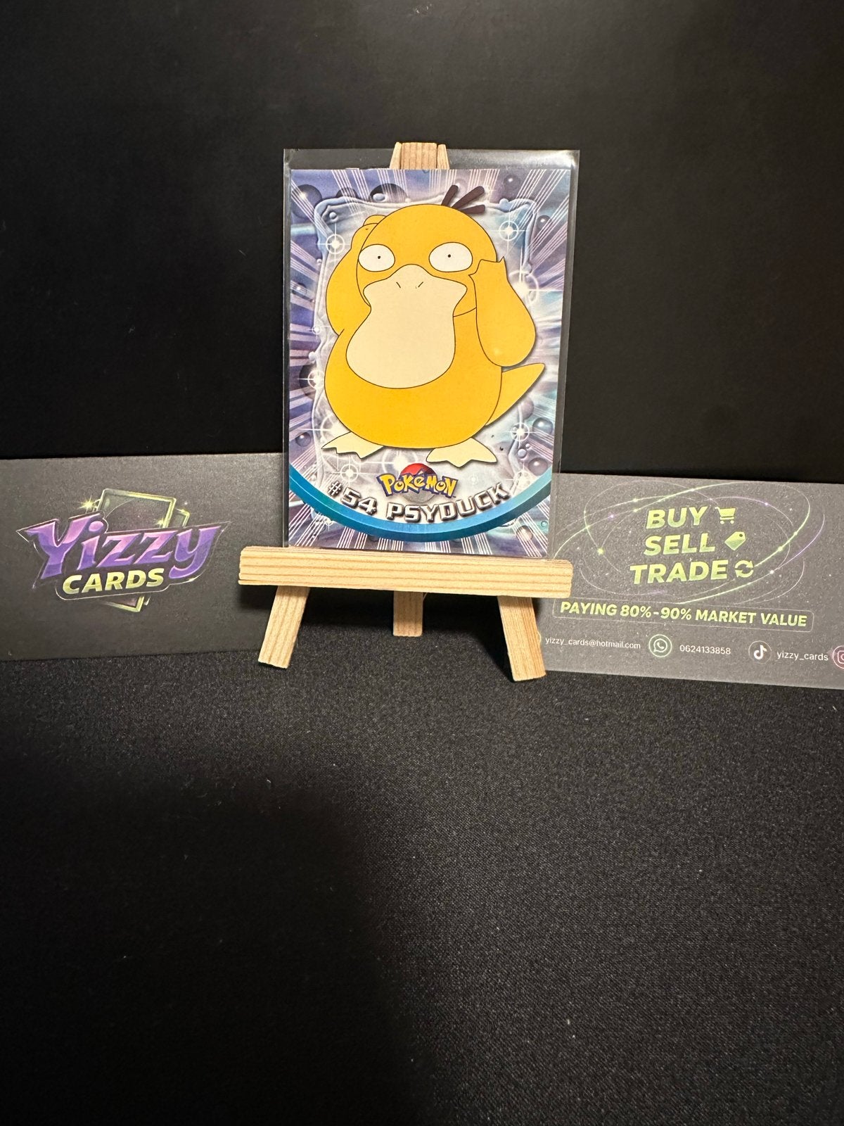 Psyduck topps #54, Hobby en Vrije tijd, Ophalen, Zo goed als nieuw, Losse kaart, Foil