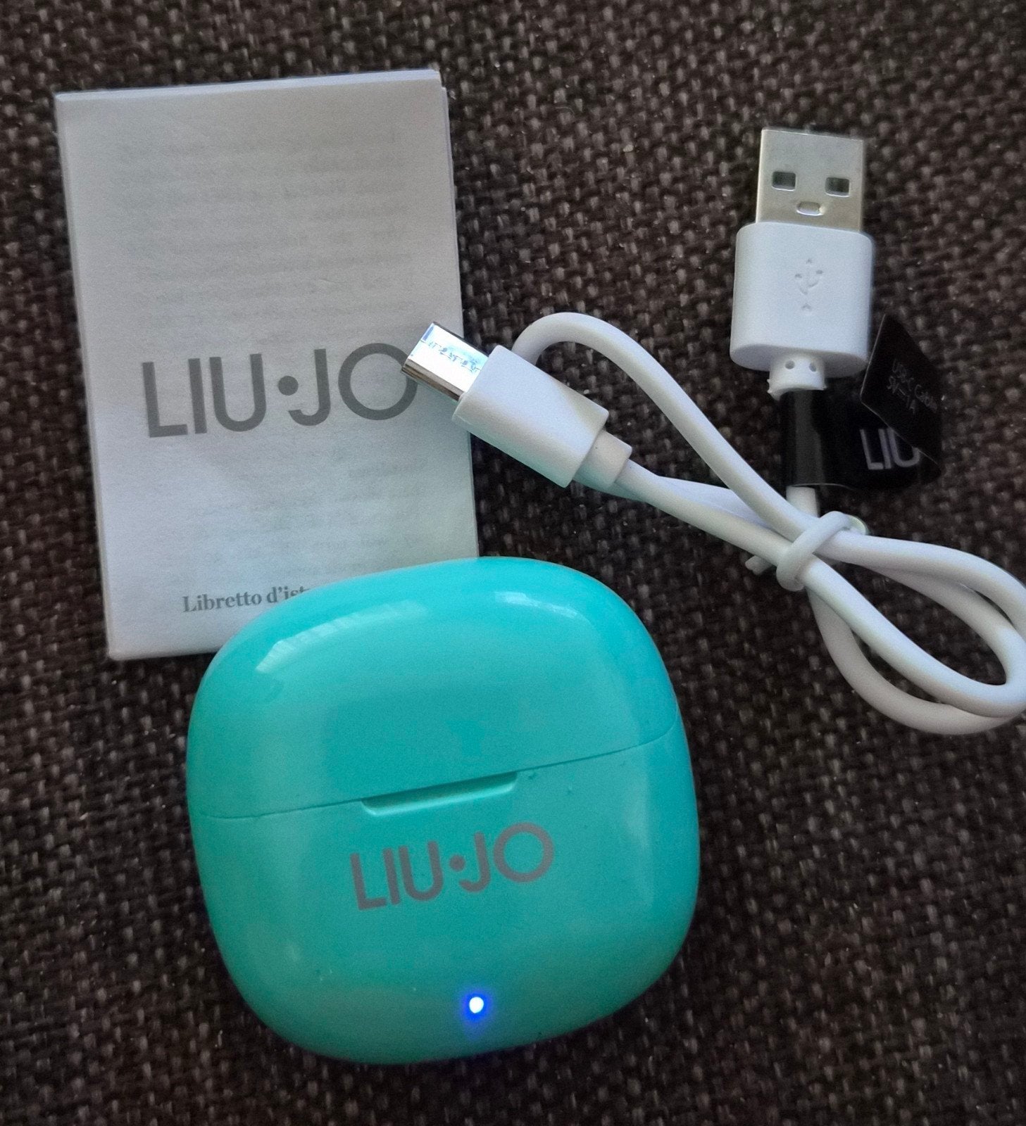 Nieuwe Liu-Jo Earbuds Teen - Turquoise Draadloze Oortjes, Audio, Tv en Foto, Koptelefoons, Overige merken, In-ear, Draadloos, Nieuw