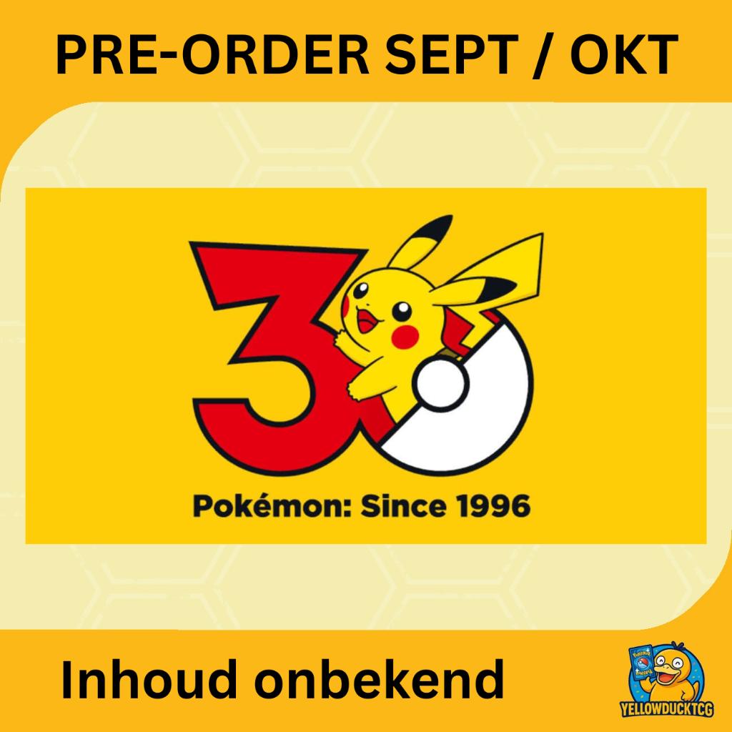 ⭐ POKEMON 30TH CELEBRATION ETB & UPC, Ophalen of Verzenden, Nieuw, Boosterbox, Foil