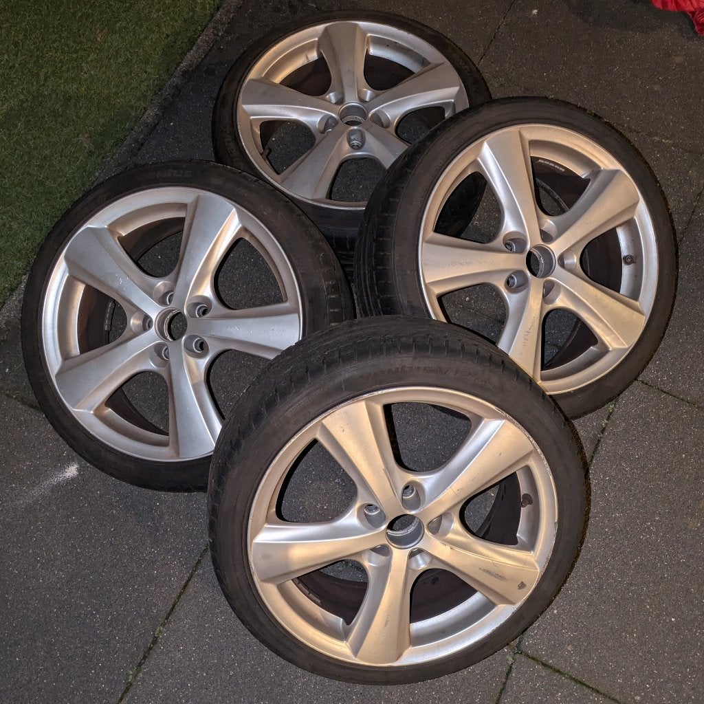 17" velgen met zomerbanden 5-6mm Seat Ibiza 2002 e.a., Ophalen, Gebruikt, Banden en Velgen, 17 inch