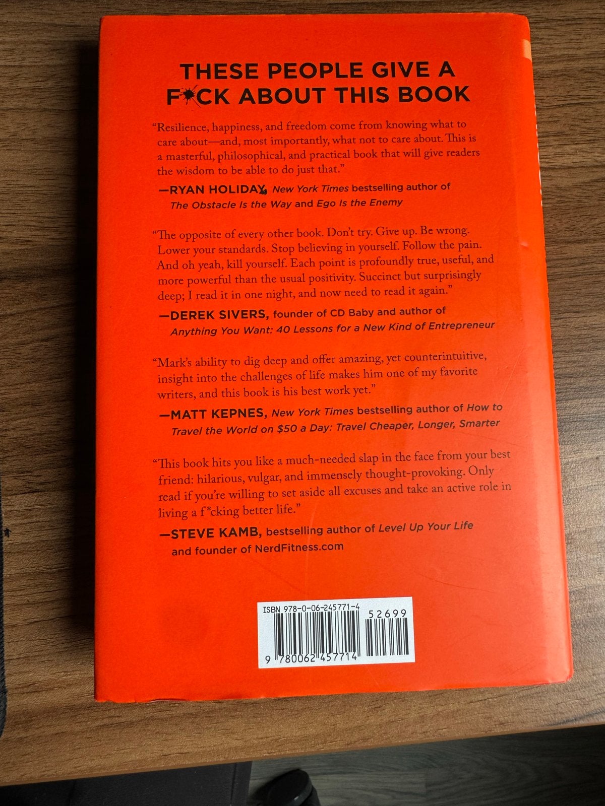 The Subtle Art of Not Giving a F*ck - Mark Manson, Ophalen, Zo goed als nieuw, Amerika