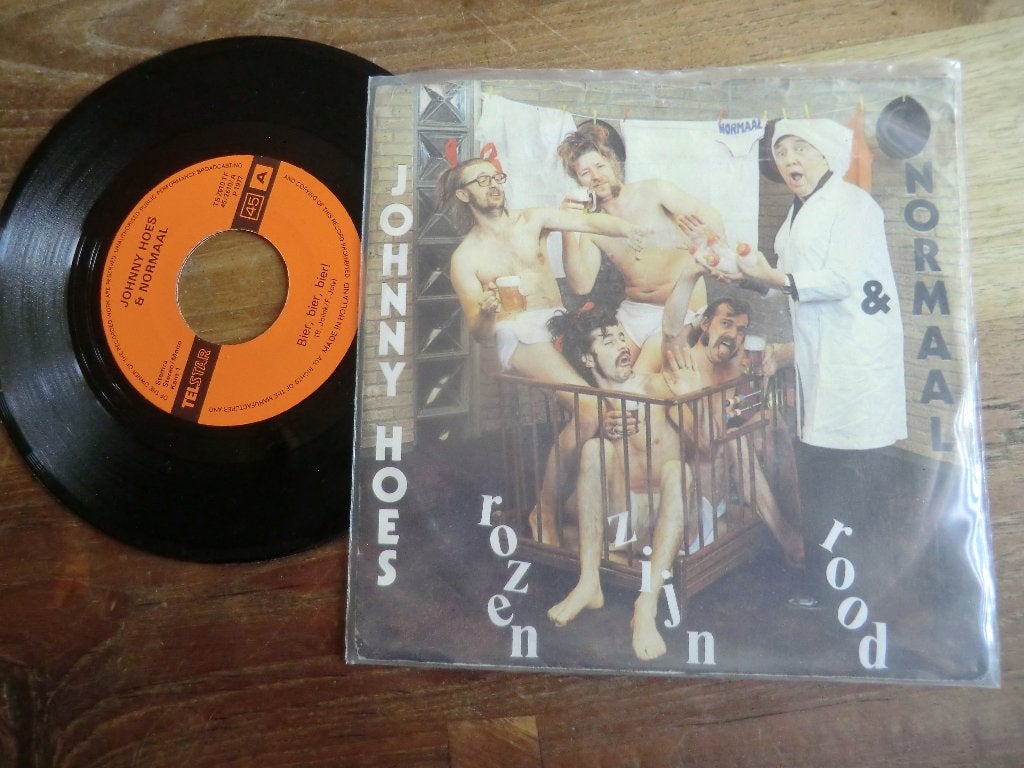 johnny hoes & normaal        bier bier bier/rozen zijn rood, Ophalen of Verzenden, Zo goed als nieuw, 7 inch, Levenslied of Smartlap
