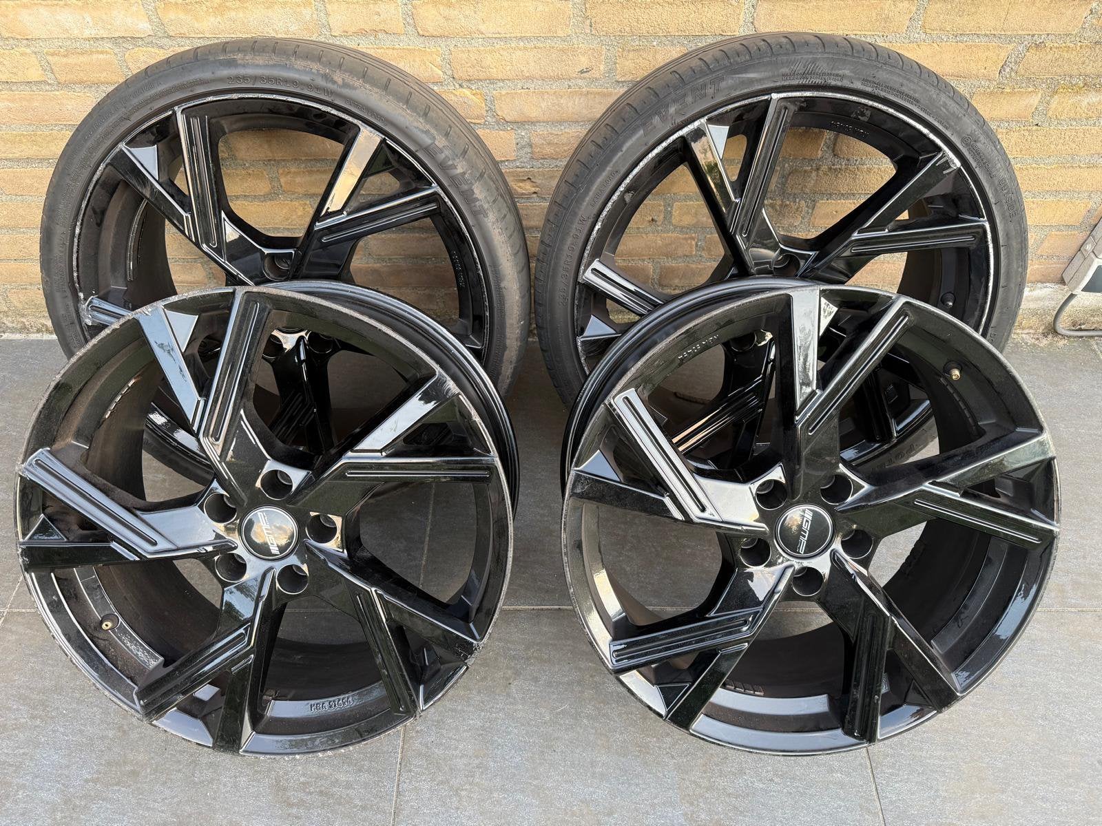 19” GMP Angels velgen glossy black, Velg(en), 235 mm, Zomerbanden, Ophalen