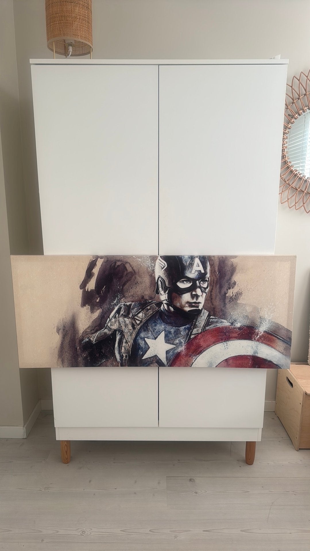Canvas schilderij captain america, Ophalen, Gebruikt