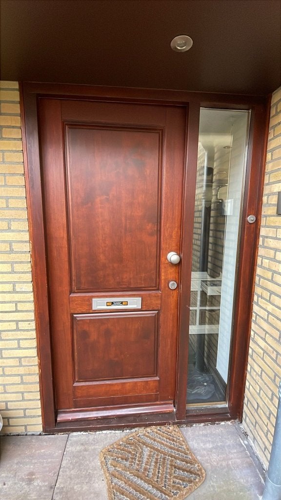 Houten voordeur 88 x 210 cm – beschikbaar eind augustus, Ophalen, Gebruikt, 80 tot 100 cm, Buitendeur