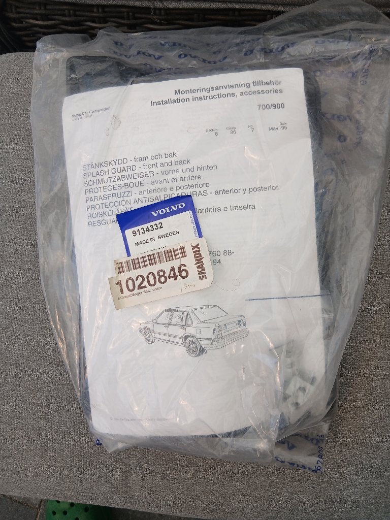 Volvo 740/940 achterspatlappen, Auto diversen, Auto-accessoires, Ophalen of Verzenden, Nieuw