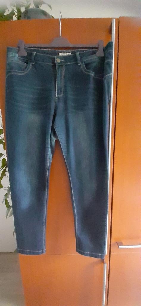 Spijkerbroek maat 48 van Pescara Plus, Kleding | Dames, Grote Maten, Gedragen, Broek of Spijkerbroek, Blauw, Ophalen of Verzenden
