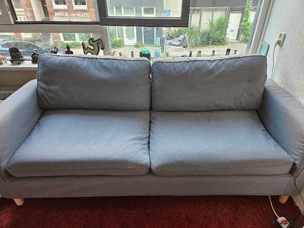 Grijze 3 Persoons Bank, Ophalen, Gebruikt, Hout, Driepersoons