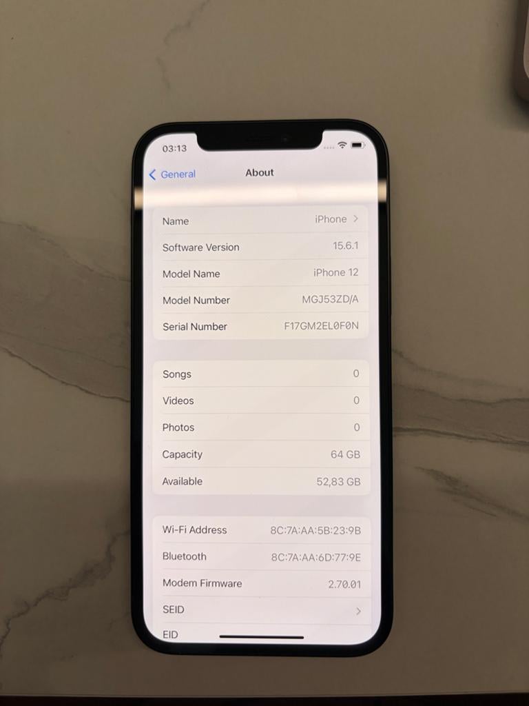 Apple iPhone 12 64GB Zwart - Zo goed als nieuw, Ophalen, Zwart, Zo goed als nieuw, IPhone 12