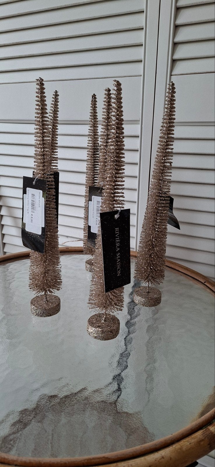 6x Riviera Maison Sparkling Glitter Tree maat M, Ophalen of Verzenden, Nieuw