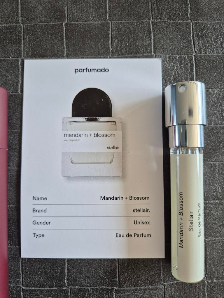 Parfumado Stellair Mandarin + blossom. 8 ml. Nieuw, Sieraden, Tassen en Uiterlijk, Ophalen of Verzenden, Nieuw