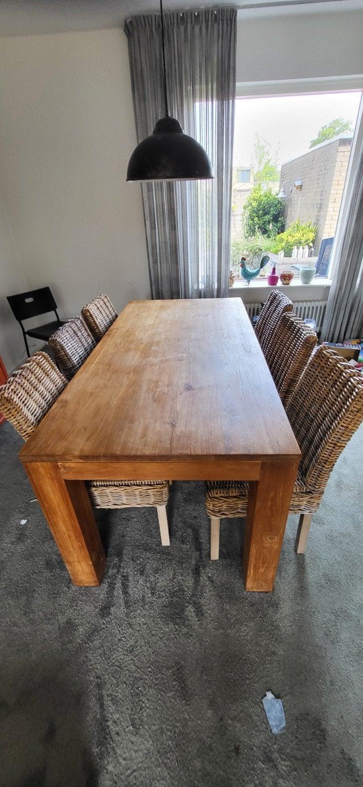 Eettafel met stoelen, Ophalen, Gebruikt, 4 tot 6 stoelen