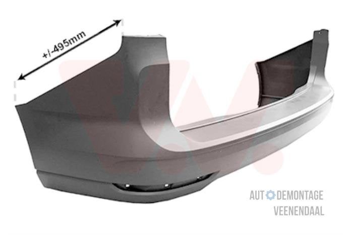Achterbumper van een Volkswagen Caddy, -, Volkswagen, -, Nieuw