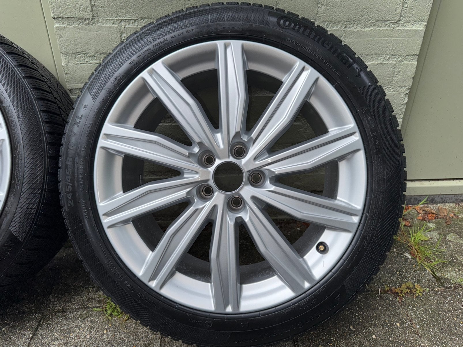 Originele Audi A6 winterset 19 inch! continental winter 8MM!, 245 mm, Banden en Velgen, Nieuw, Winterbanden