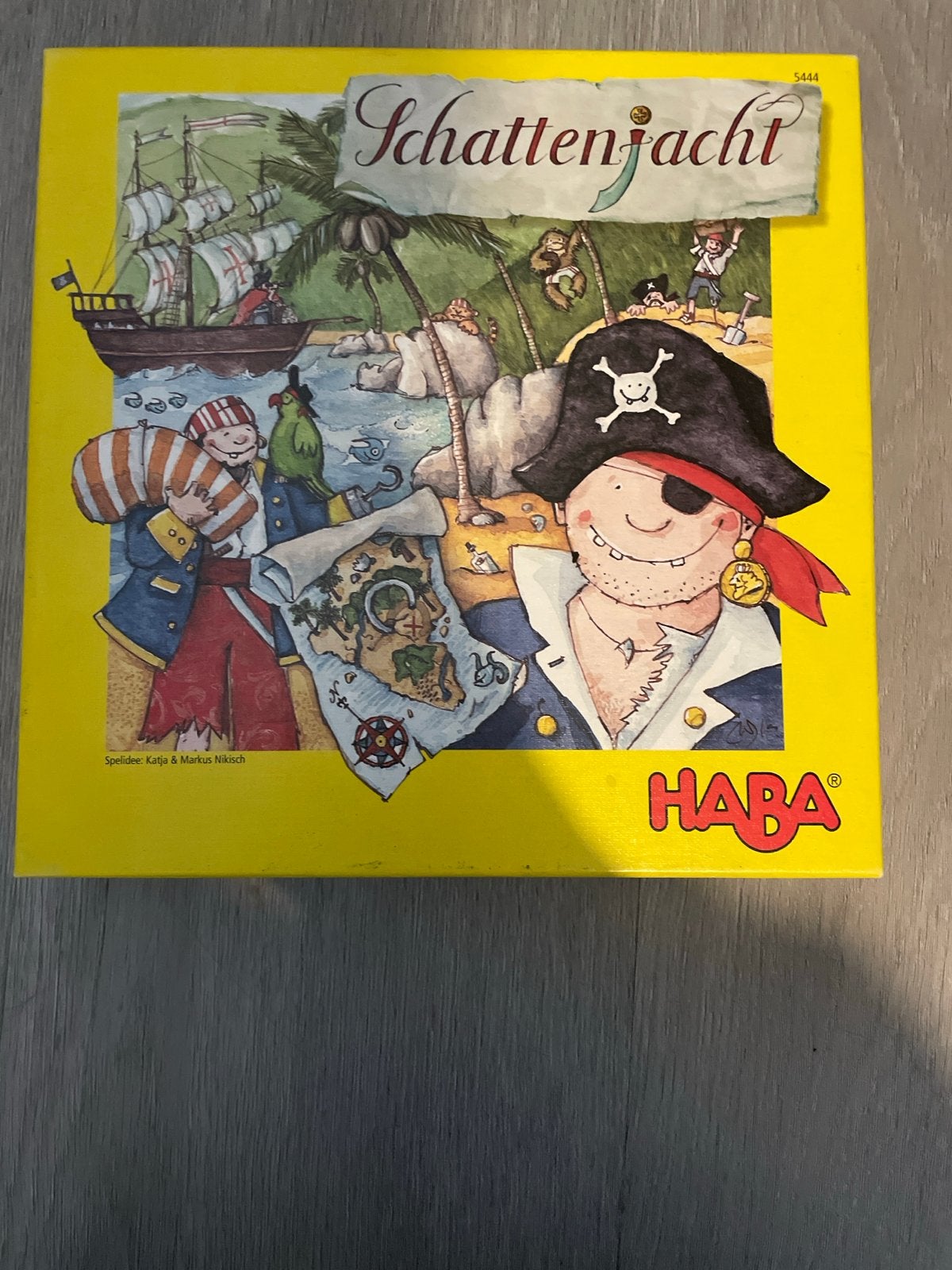 HABA Schattenjacht - Spannend piratenspel voor kinderen, Drie of vier spelers, Ophalen of Verzenden, Gebruikt