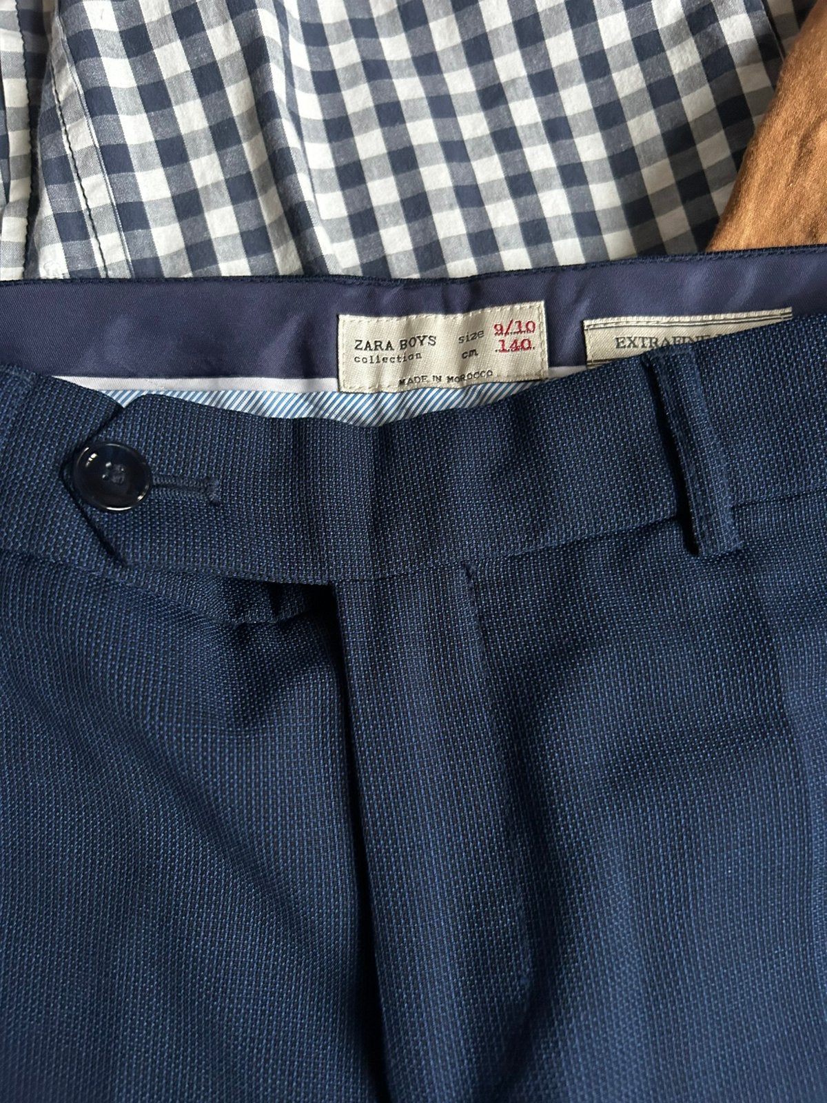 Nette pantalon (zara) z.g.a.n. met 2x blouse, maat 134/140, Ophalen of Verzenden, Gebruikt, Jongen