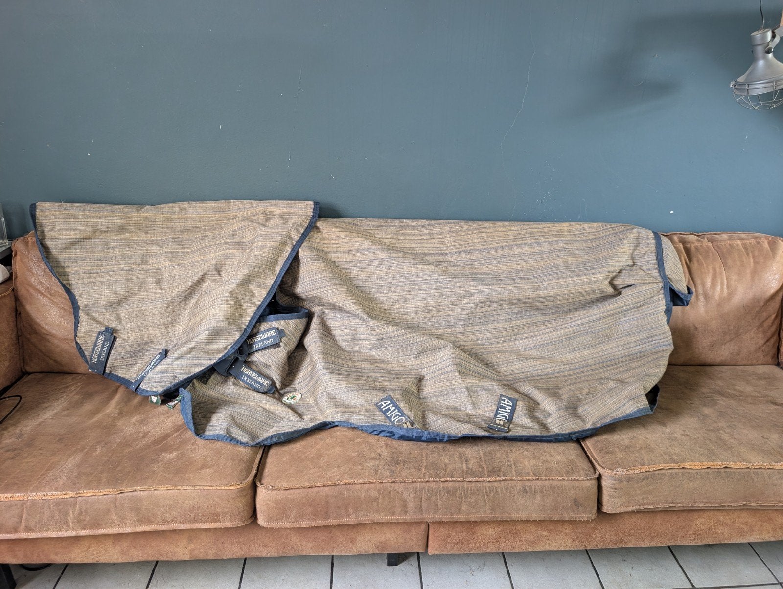 Amigo deken Hero 900 Revive Plus 50g, Dieren en Toebehoren, Ophalen of Verzenden, Zo goed als nieuw, Grijs, Regendeken