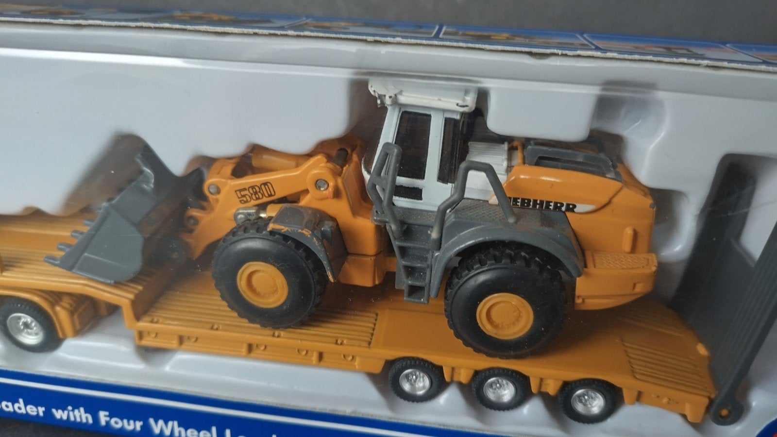 Man TGa XxL Liebherr Dieplader zwaar transport 1;87 Siku Pol, SIKU, Verzenden, Zo goed als nieuw, Bus of Vrachtwagen