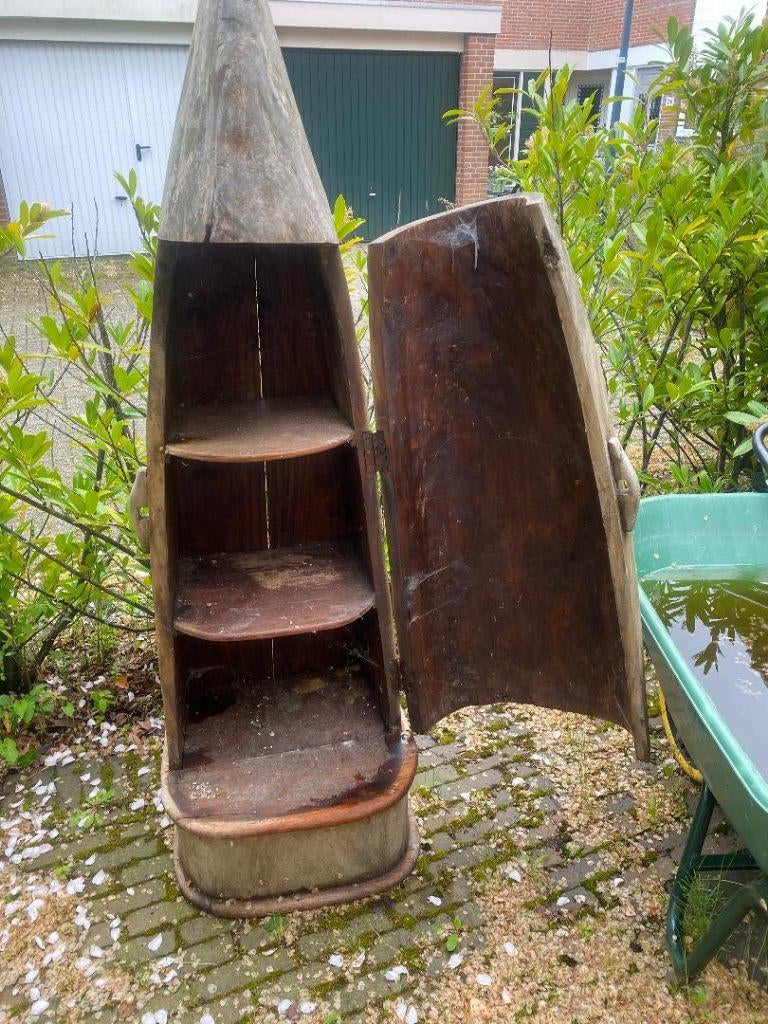 Teakhouten kast (kajak Bali), Ophalen, Minder dan 50 cm, Gebruikt, 200 cm of meer