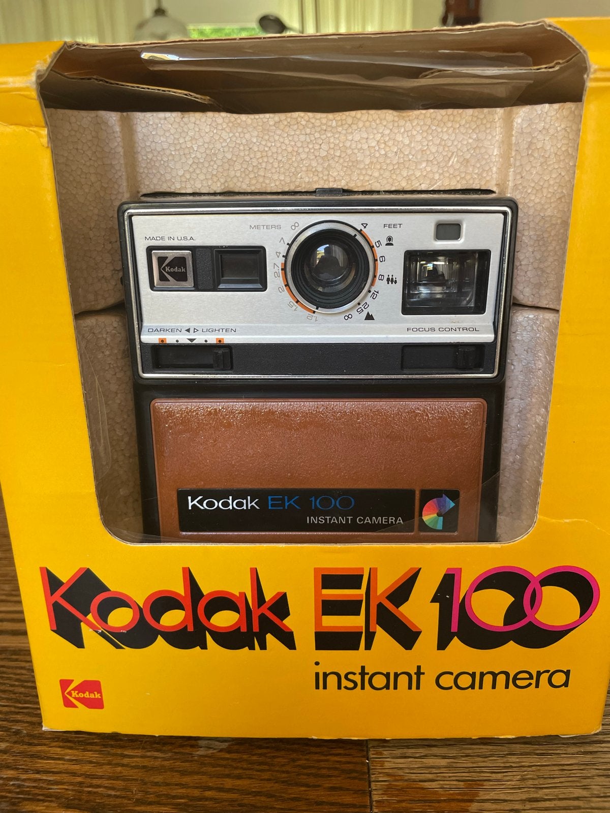 Vintage Kodak EK100 Instant Camera in originele doos, Ophalen, Zo goed als nieuw, Polaroid, Kodak