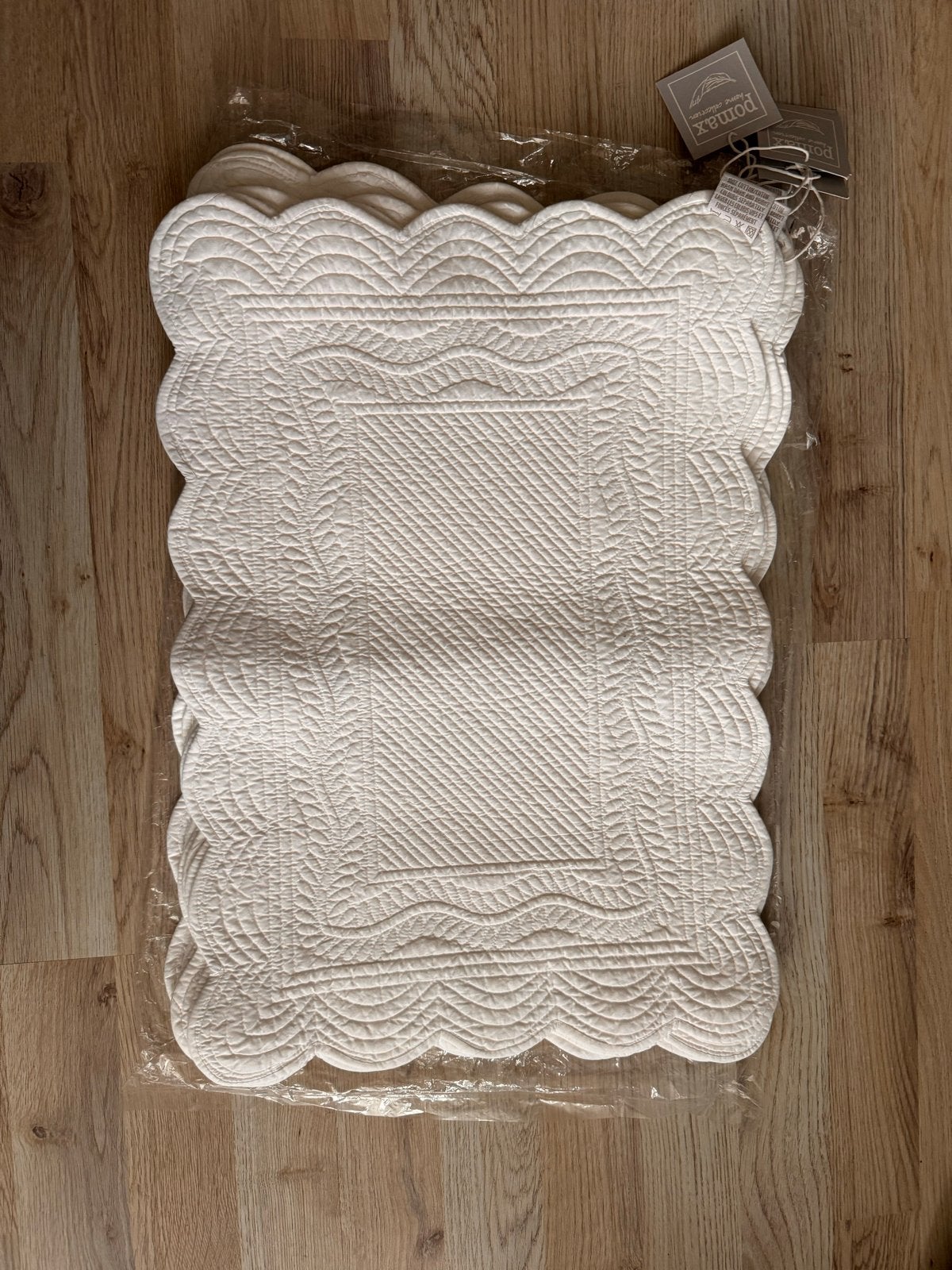 6x Pomax Placemat - Nieuw - Wit - Katoen, Huis en Inrichting, Katoen, Overige merken, Nieuw, Ophalen of Verzenden