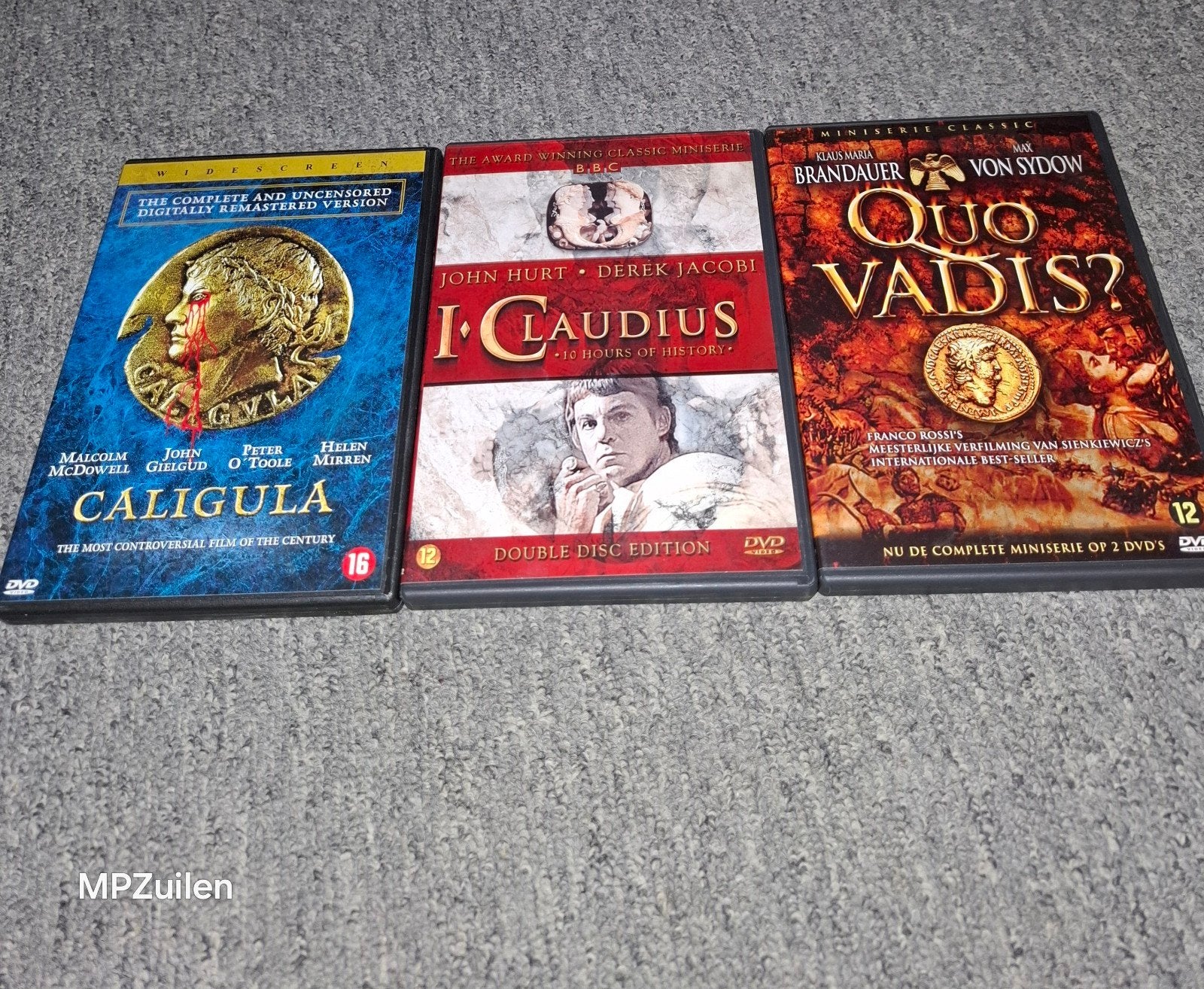 I Claudius -- Caligula -- Quo Vadis?, Vanaf 16 jaar, Ophalen of Verzenden, Zo goed als nieuw, Nederlands