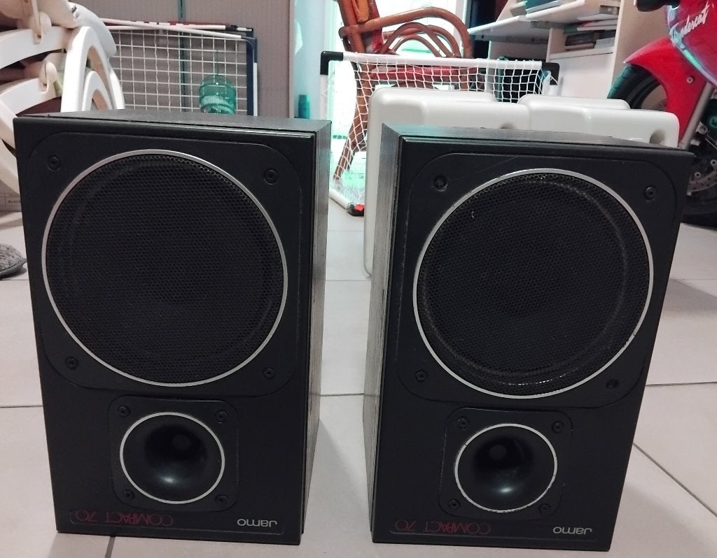 jamo boxen compakt 70 en boston hs 60, Ophalen, Zo goed als nieuw, 60 tot 120 watt, Jamo