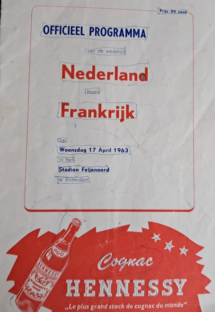 Nederland - Frankrijk 1962/1963, Verzamelen, Ophalen of Verzenden, Gebruikt, Overige binnenlandse clubs, Boek of Tijdschrift