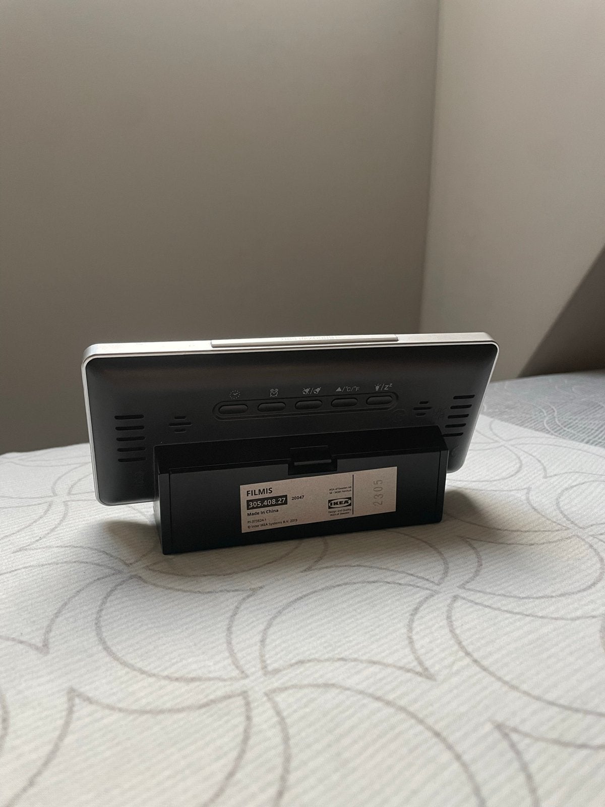 Draadloze digitale wekker met batterijen - perfecte staat, Ophalen of Verzenden, Zo goed als nieuw, Digitaal