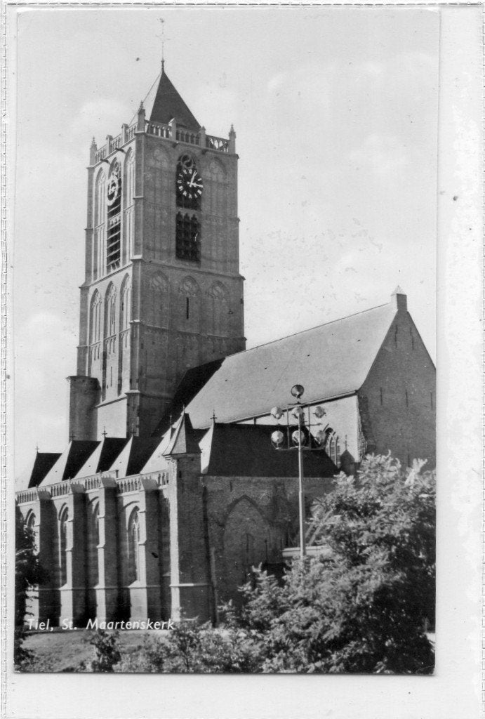 Tiel  Maartenskerk, Verzamelen, Ophalen of Verzenden, 1960 tot 1980, Ongelopen, Gelderland