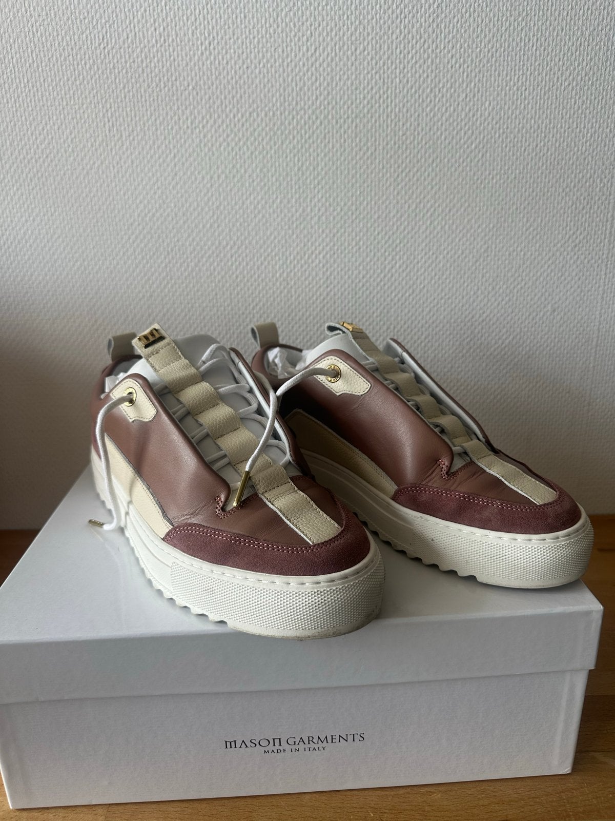 Mason Garments sneakers - Zo goed als nieuw, Ophalen of Verzenden, Zo goed als nieuw, Bruin, Sneakers of Gympen