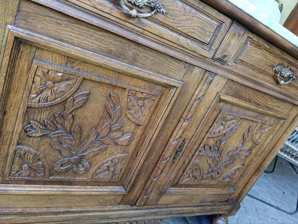 Antieke commode baby badkamermeubel marmer vintage dressoir, Ophalen of Verzenden