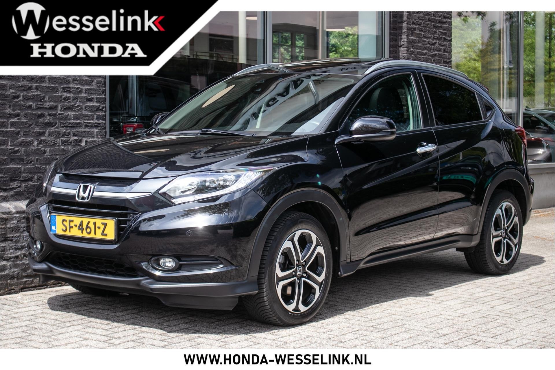 Honda HR-V 1.5 i-VTEC Executive | Panoramadak | Clima | Keyl, Leder en Stof, Zwart, Origineel Nederlands, Bedrijf