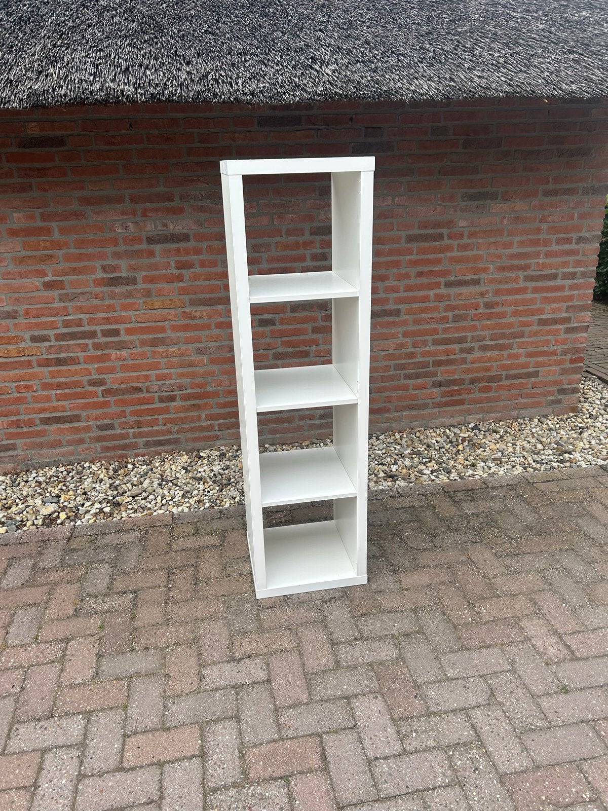 Zo goed als nieuwe witte IKEA open kast, Ophalen, Minder dan 50 cm, Zo goed als nieuw, 150 tot 200 cm