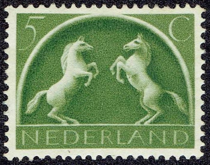 Nederland 1943, Germaanse symbolen, 5 cent., Verzenden, Na 1940, Postfris