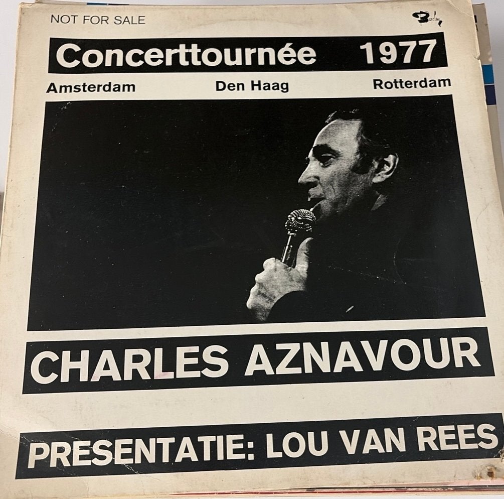 Charles Aznavour Concerttour 1977 LP, Ophalen of Verzenden, 1970 - 1979, Gebruikt, 12 inch