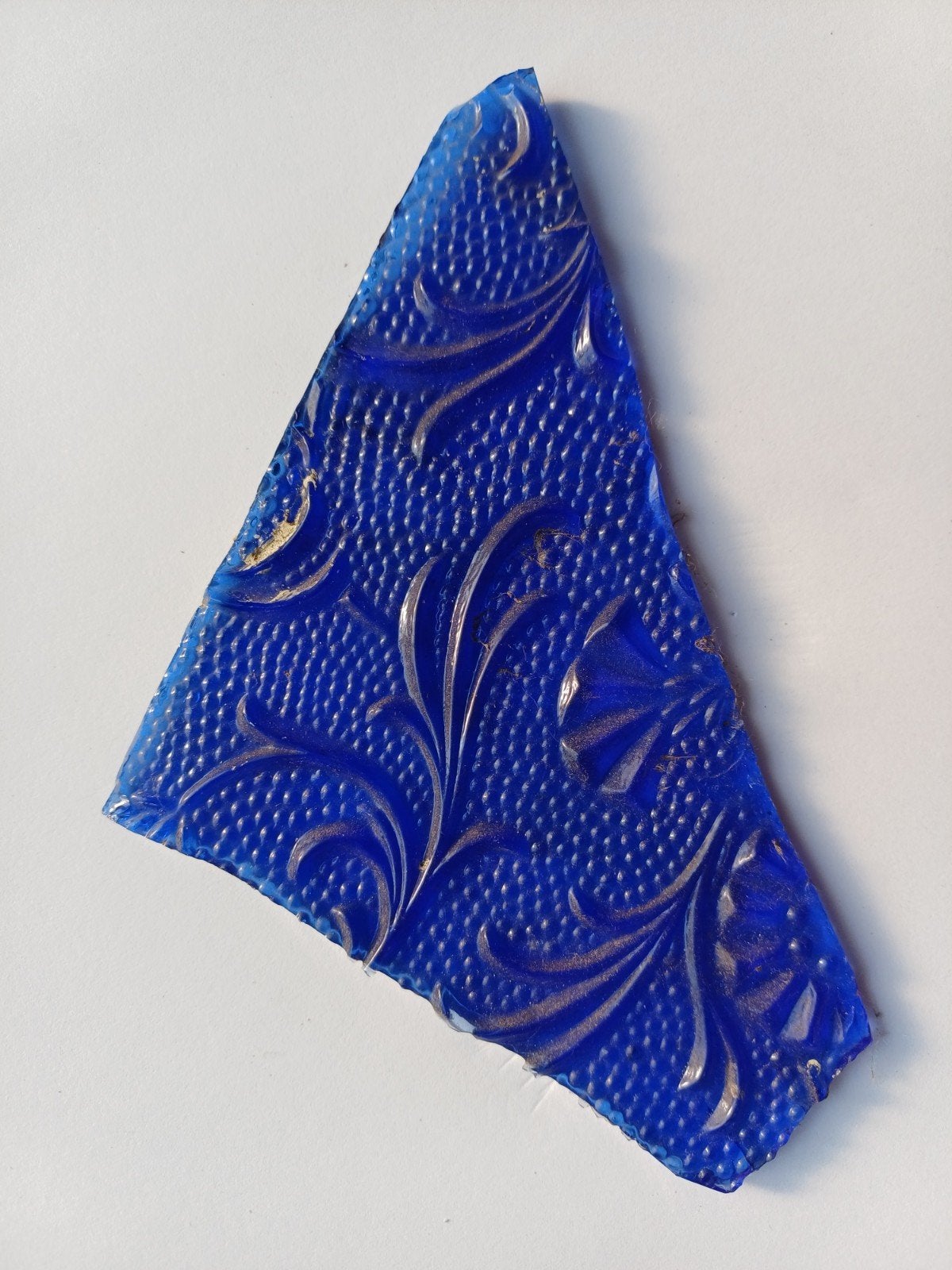 GEZOCHT oud blauw glas ( zie beschrijving), Ophalen of Verzenden