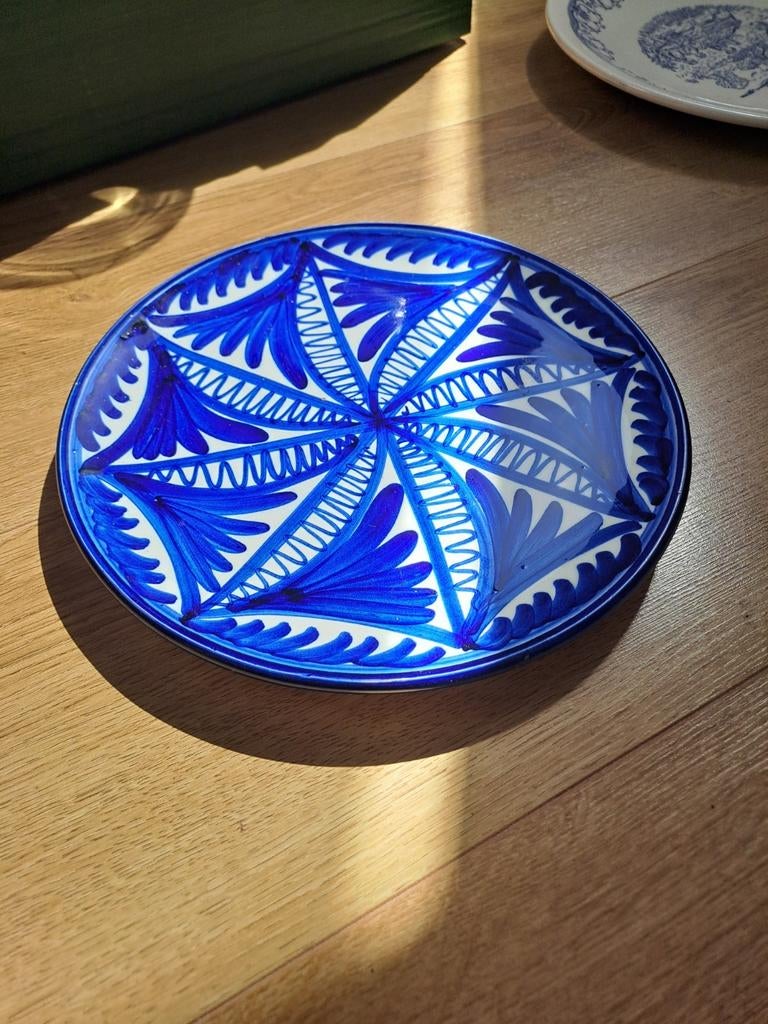 Vintage Spaans Keramisch Sierbord, Antiek en Kunst, Antiek | Porselein, Ophalen of Verzenden