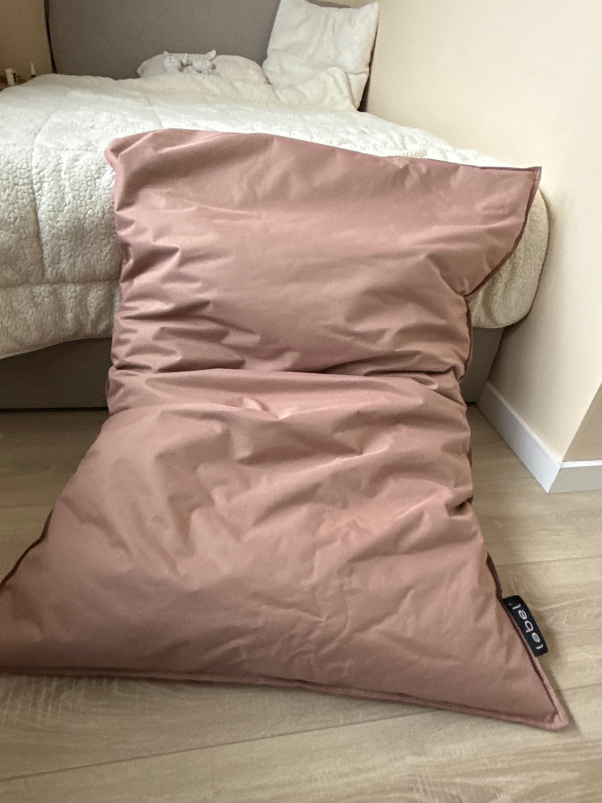 Leuke roze zitzak van Label, 100x150 cm, Ophalen of Verzenden, Zo goed als nieuw, Roze, Zitzak