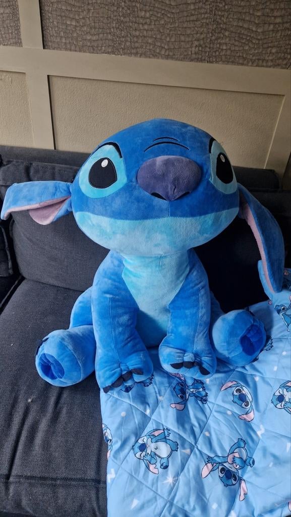 Grote Disney Stitch Knuffel - Zacht en Knuffelbaar, Disney, Disney, Overige typen, Blauw