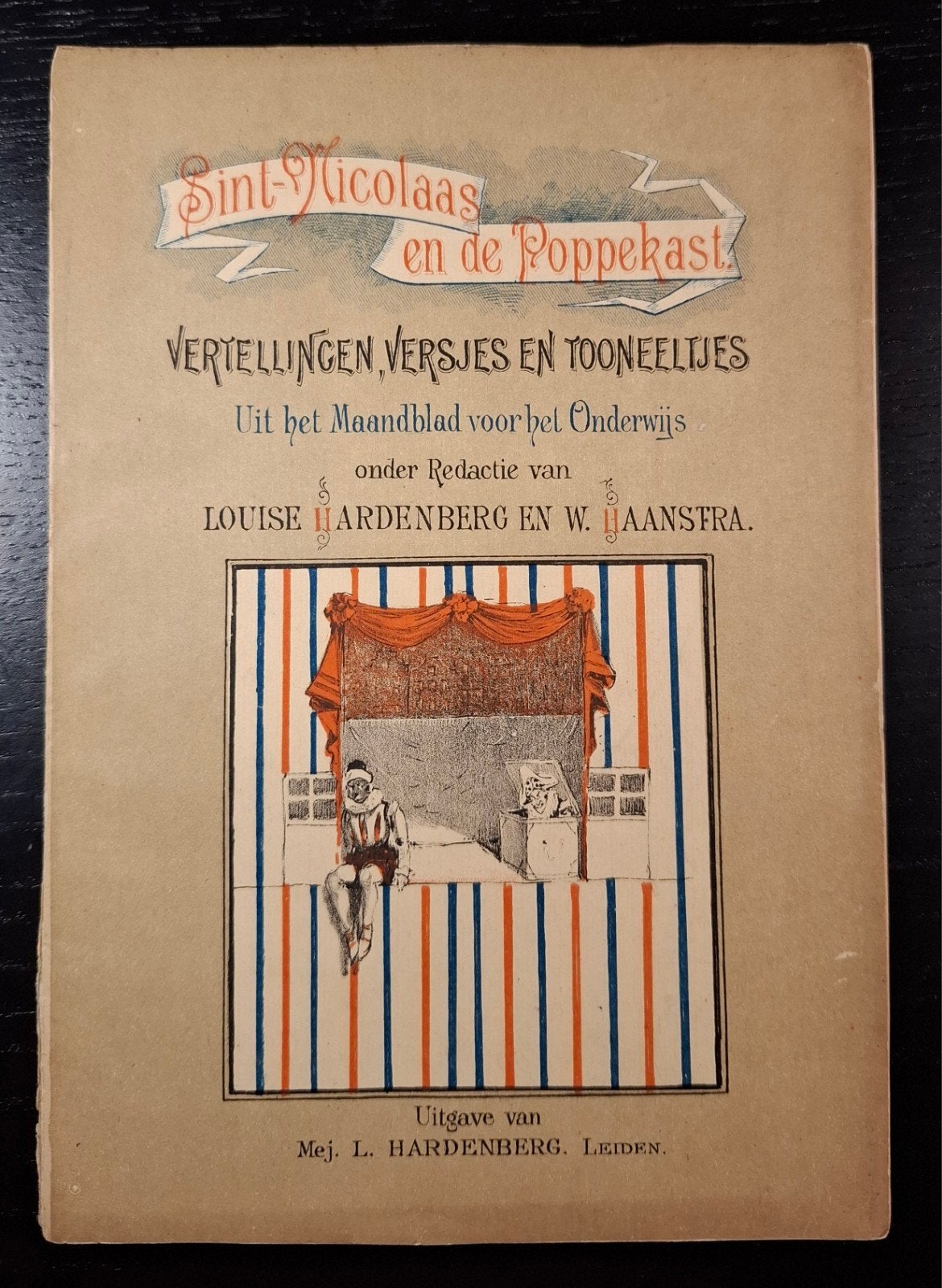 Sint-Nicolaas en de Poppekast ca.1895 - zeer zeldzaam, Antiek en Kunst, Verzenden, L. Hardenberg en W. Haanstra