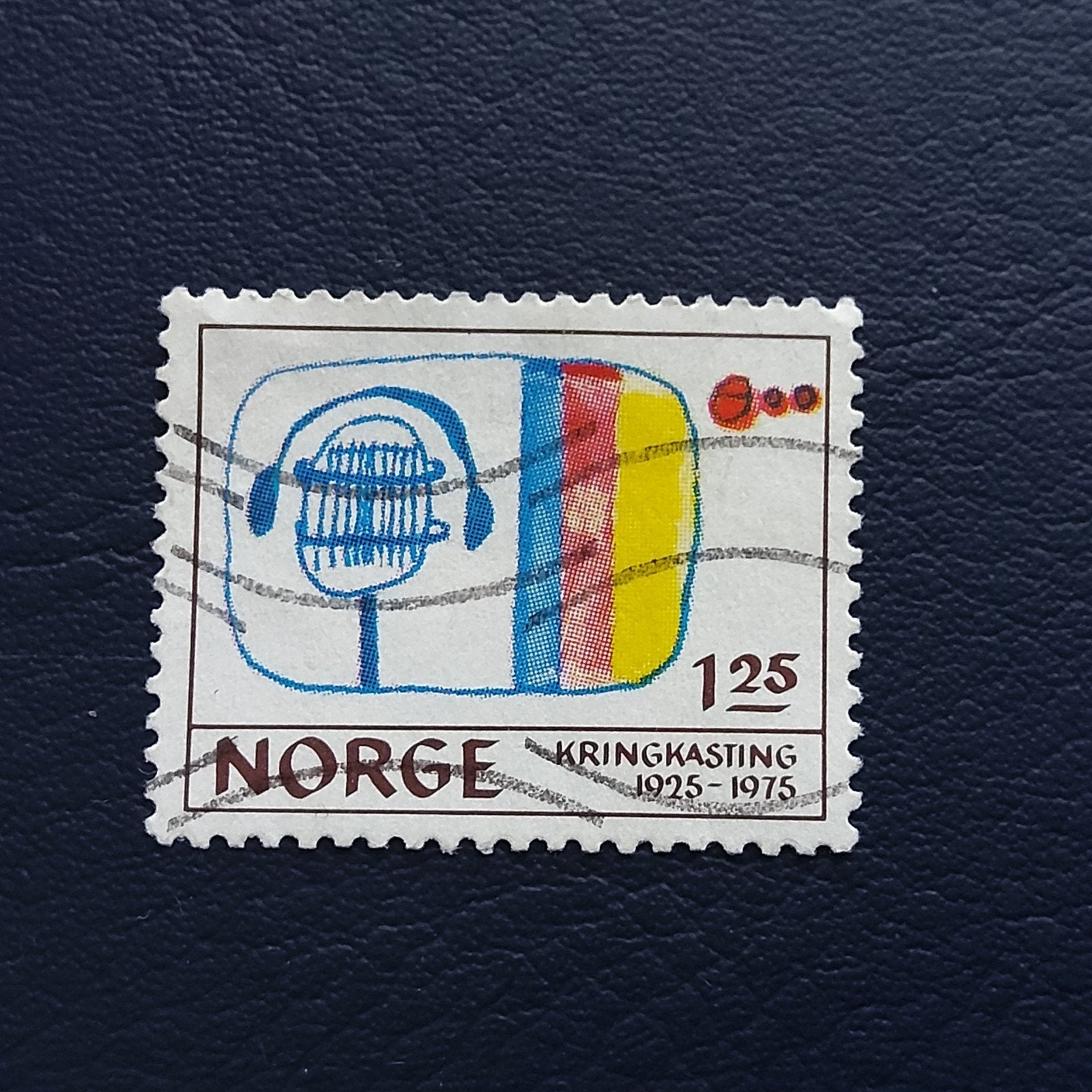 Noorse postzegel Kringkasting 1925-1975, Ophalen of Verzenden