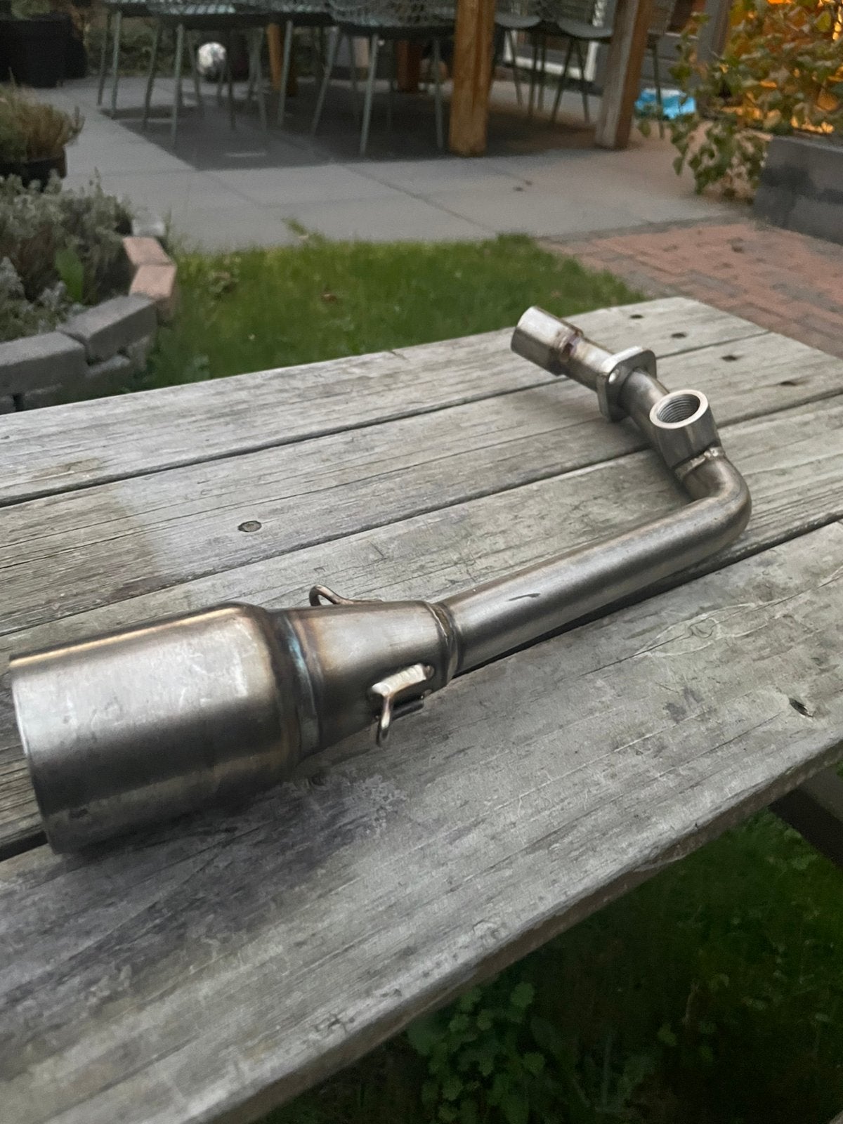 JM Tuning RVS Voorbocht Vespa/Piaggio 50cc 4T  3V iGet Euro4, Auto-onderdelen, Ophalen of Verzenden